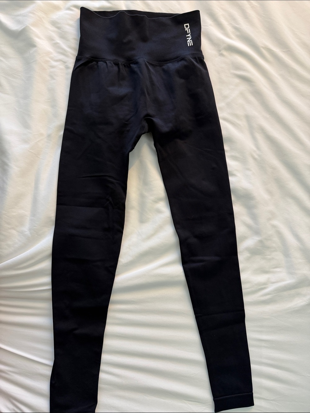 DF/NE High-Waist Black Leggings for Women